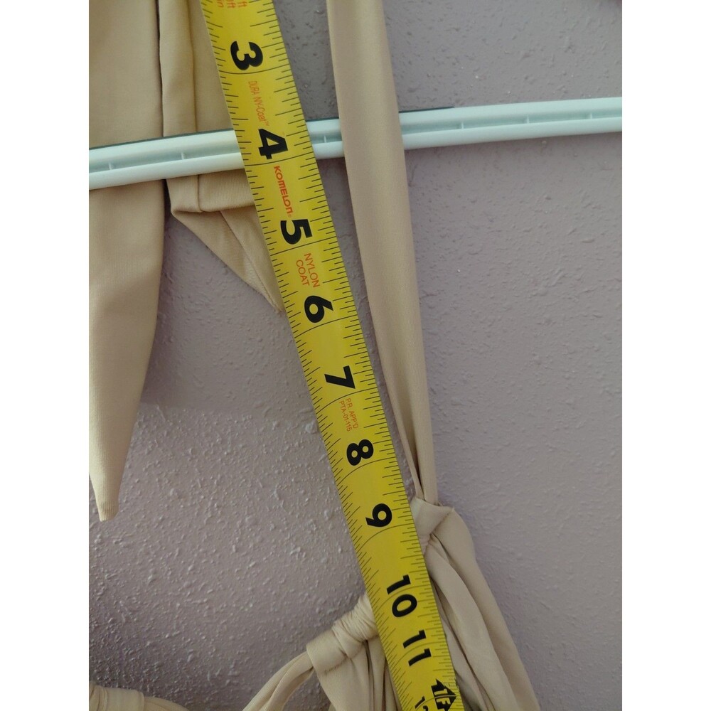 Kenneth Cole Tummy Toner One Piece Nude Swimsuit Sz L New With Tags Halter Top - Picture 10 of 13